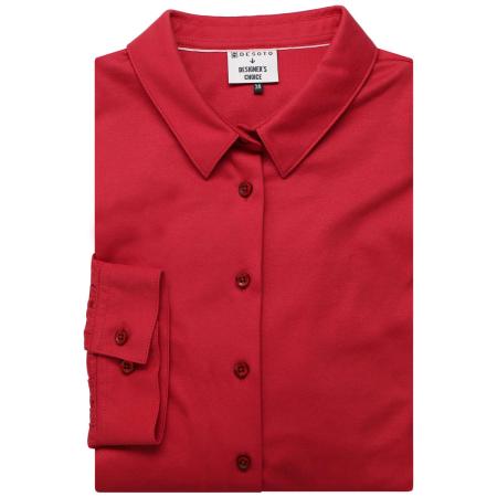 Desoto Dames Overhemd Framboos, Effen