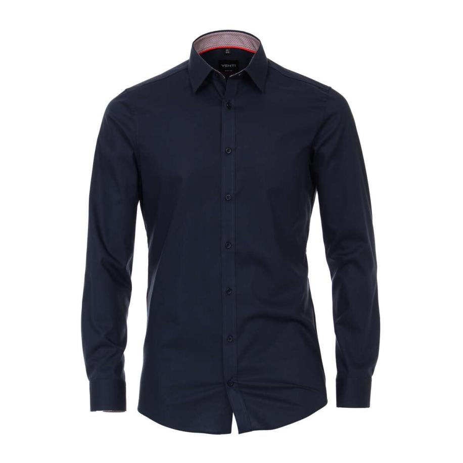 Venti Overhemd blauw, Faux-uni Blauw