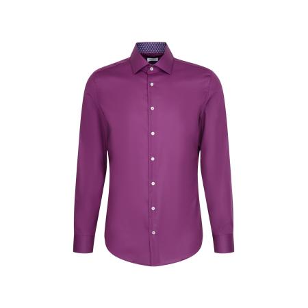 Seidensticker Overhemd paars, Effen