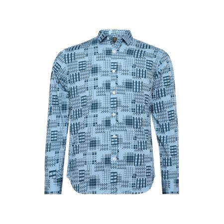 Campus Sutra Campus Sutra Overhemd Carlos lichtblauw / petrol