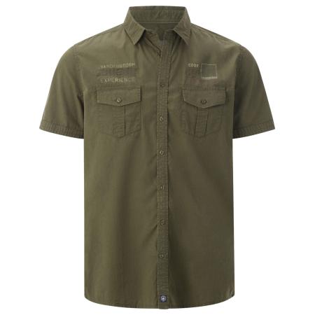 jan vanderstorm Jan Vanderstorm Overhemd Alpri olijfgroen