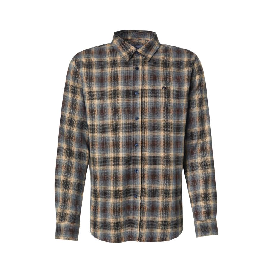 Kronstadt Kronstadt Overhemd Dale beige / marine / enziaan / bruin -