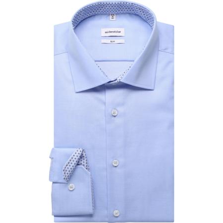 Seidensticker Overhemd lichtblauw, Effen