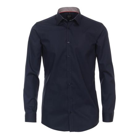 Venti Overhemd blauw, Faux-uni