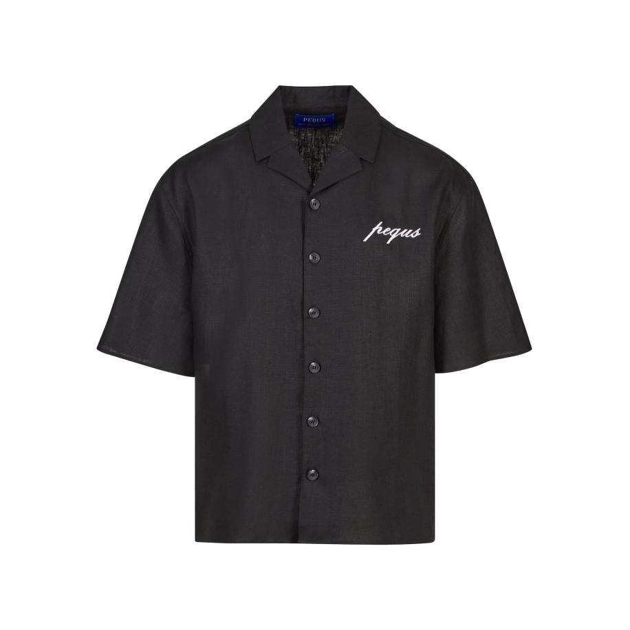 Pequs Pequs Overhemd zwart / wit -