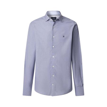 Hackett London Hackett London Zakelijk overhemd Puppytooth nachtblauw / wit