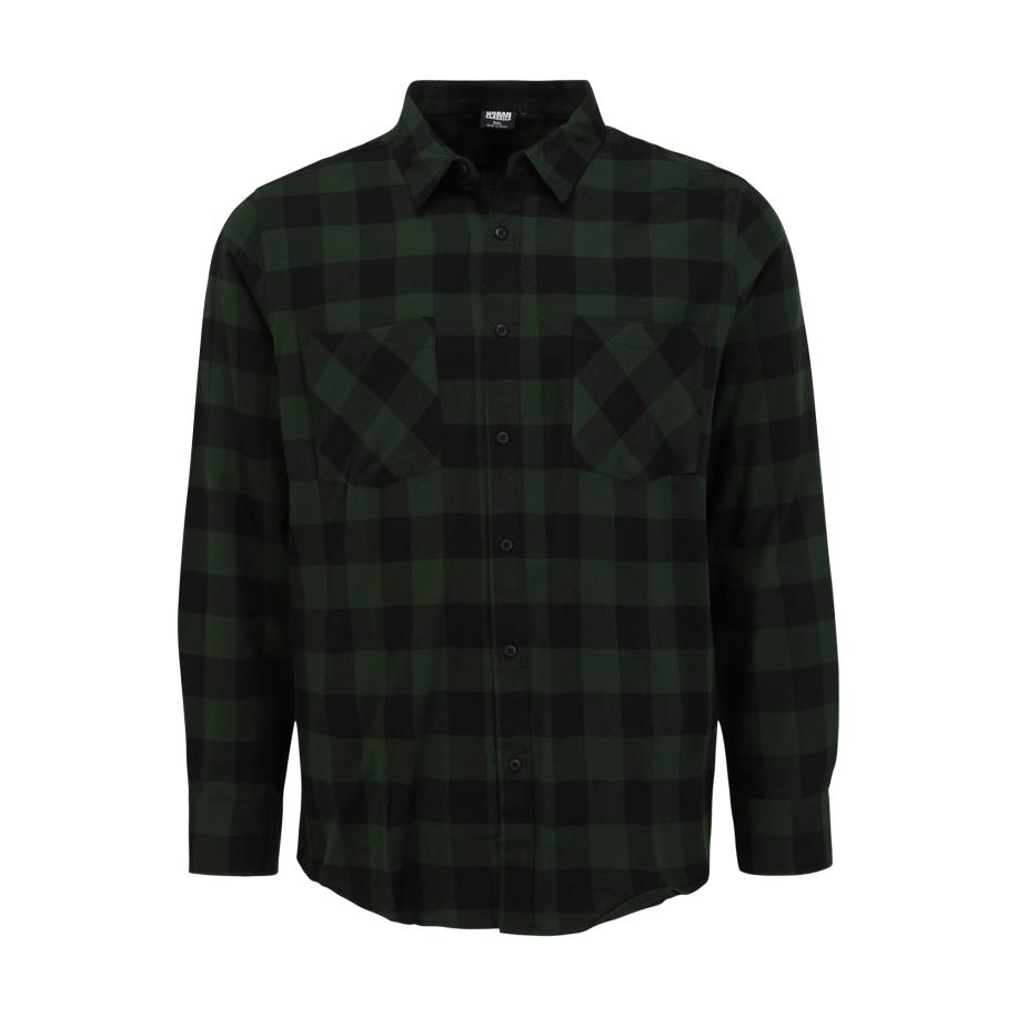 Urban Classics Urban Classics Overhemd donkergroen / zwart -