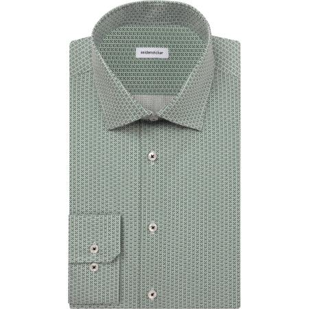 Seidensticker Overhemd lichtgroen, Bedrukt