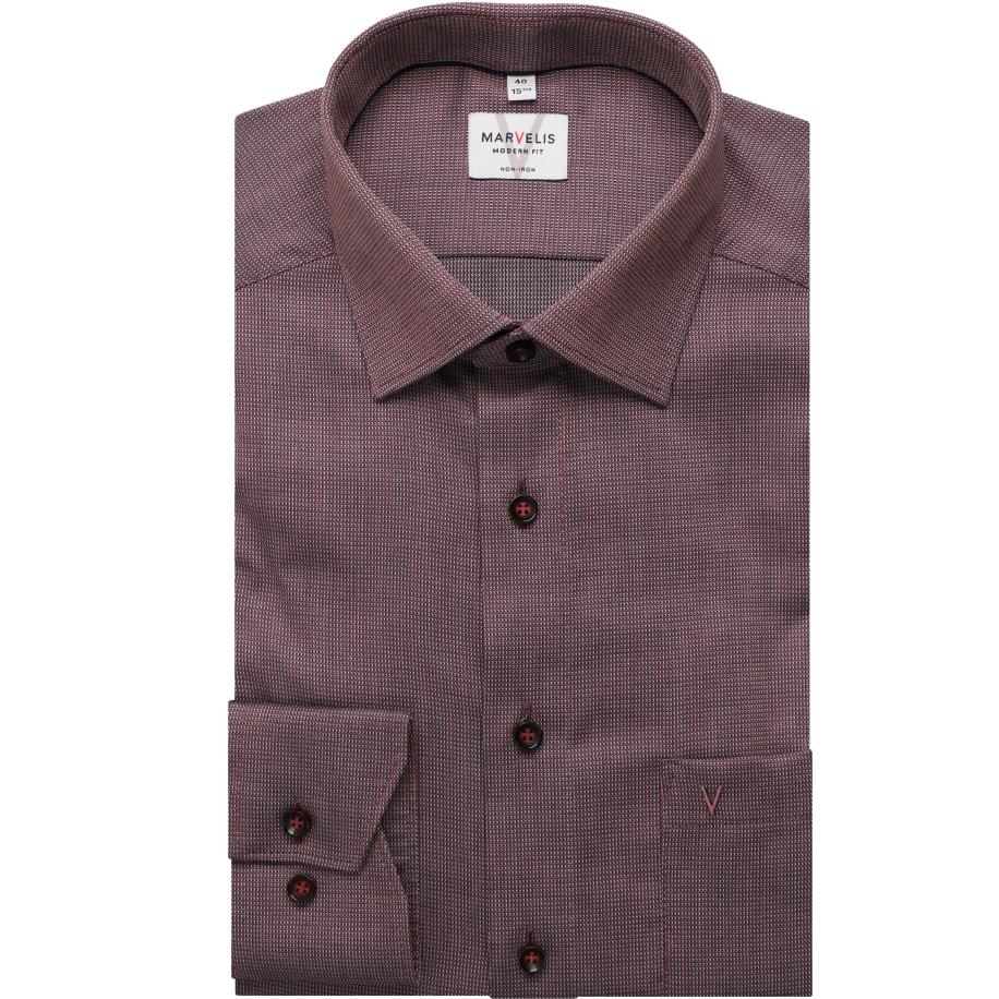 Marvelis Overhemd ML6 (vanaf 68 CM) rood Rood