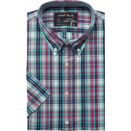 Marvelis Casual Overhemd Korte mouw roze
