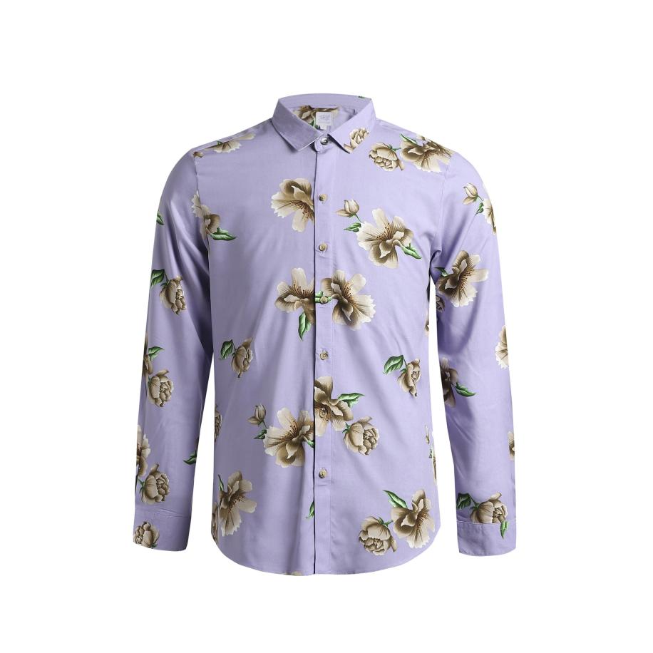 Campus Sutra Campus Sutra Overhemd Ronan beige / groen / lila -