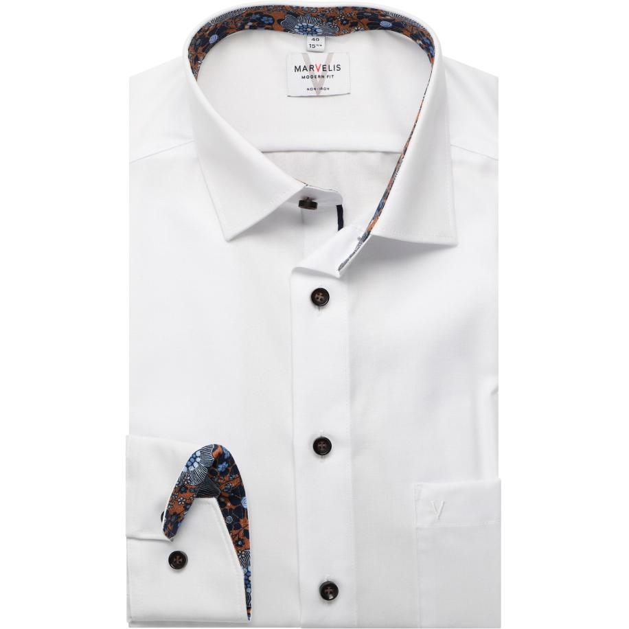 Marvelis Overhemd ML6 (vanaf 68 CM) wit Wit