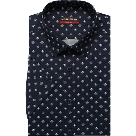 Marvelis Overhemd Korte mouw marine