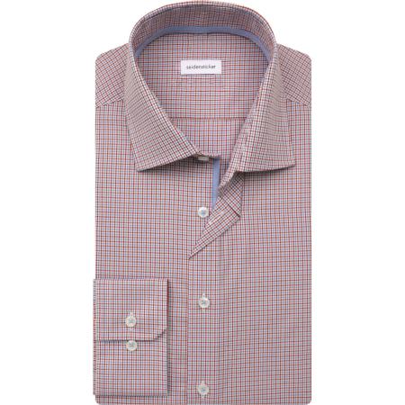 Seidensticker Overhemd rood, Ruit