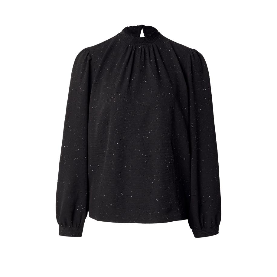 QS QS Blouse zwart / wit -