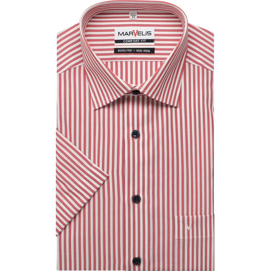 Marvelis Overhemd Korte mouw rood Rood