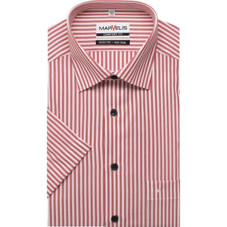 Marvelis Overhemd Korte mouw rood