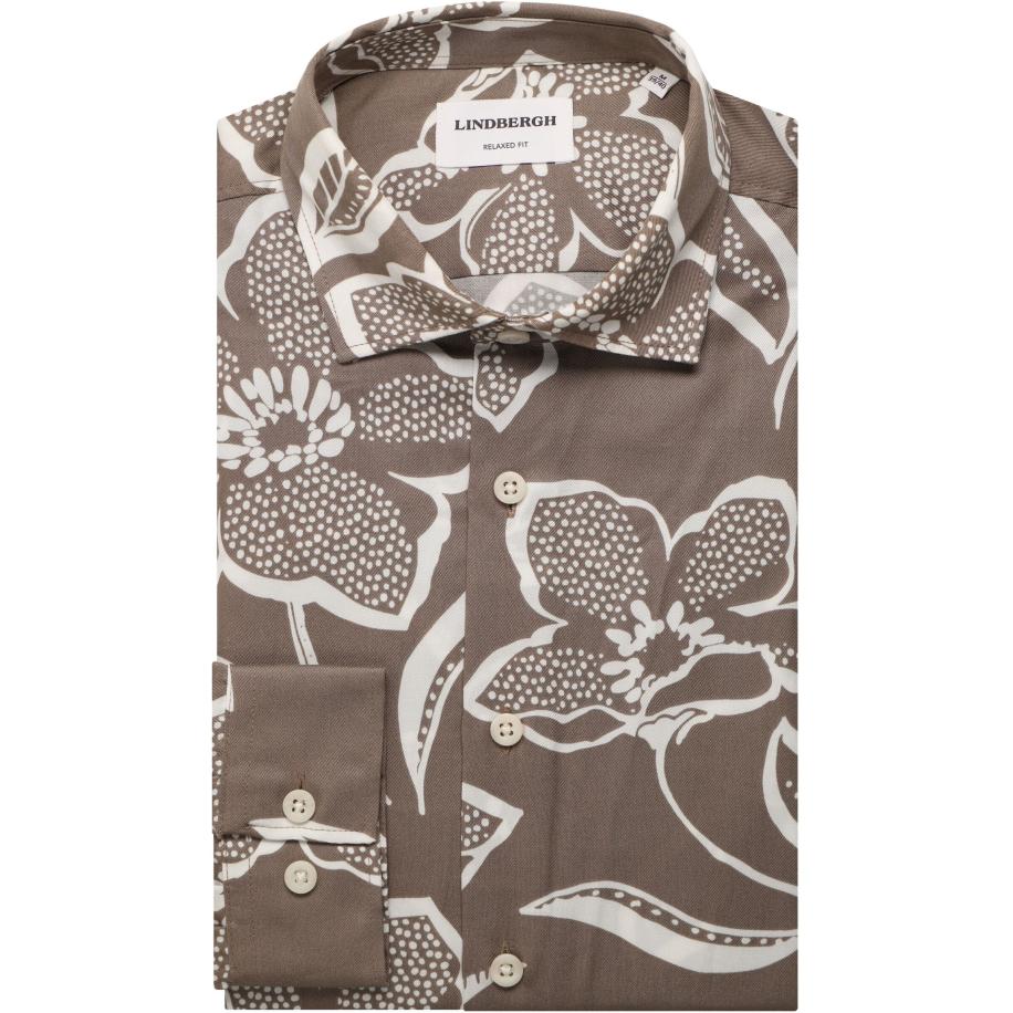 Lindbergh Overhemd bruin, Motief Bruin