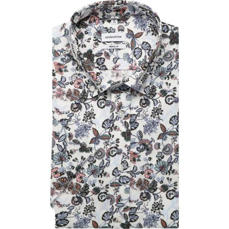 Seidensticker Overhemd Korte mouw mandarijn