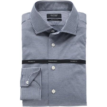 OLYMP SIGNATURE Casual Overhemd blauw, Gestreept