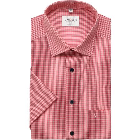 Marvelis Overhemd Korte mouw rood