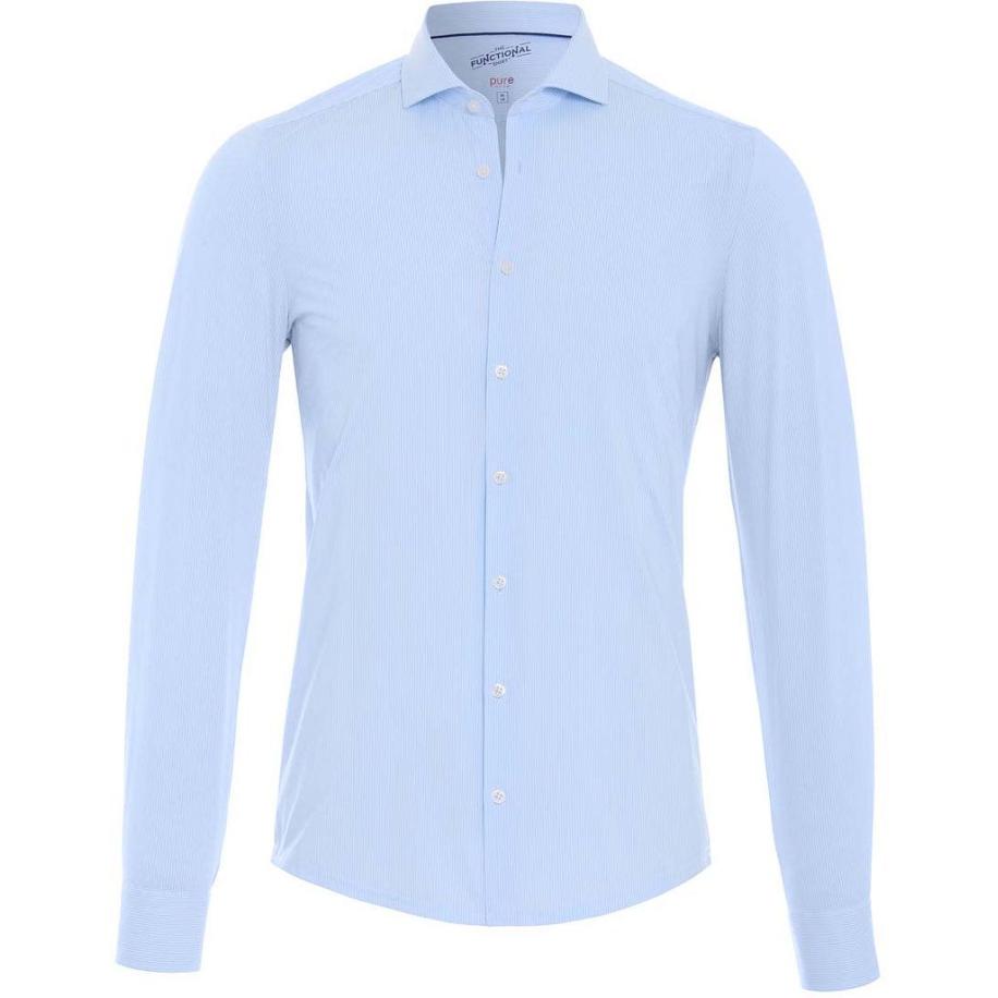 Pure H.Tico The Functional Shirt Strepen Blauw Blauw
