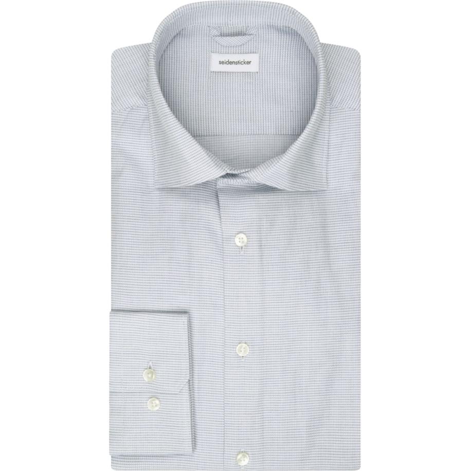 Seidensticker Overhemd lichtblauw, Effen Blauw