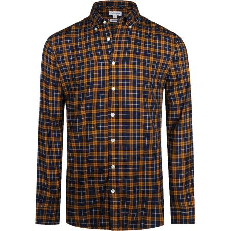 McGregor Overhemd Ruit Geel Blauw