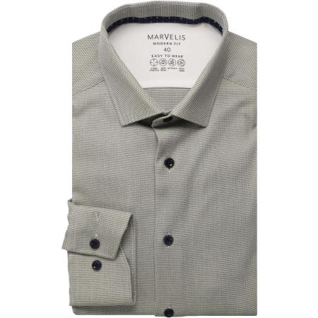 Marvelis Performance Overhemd groen, Faux-uni