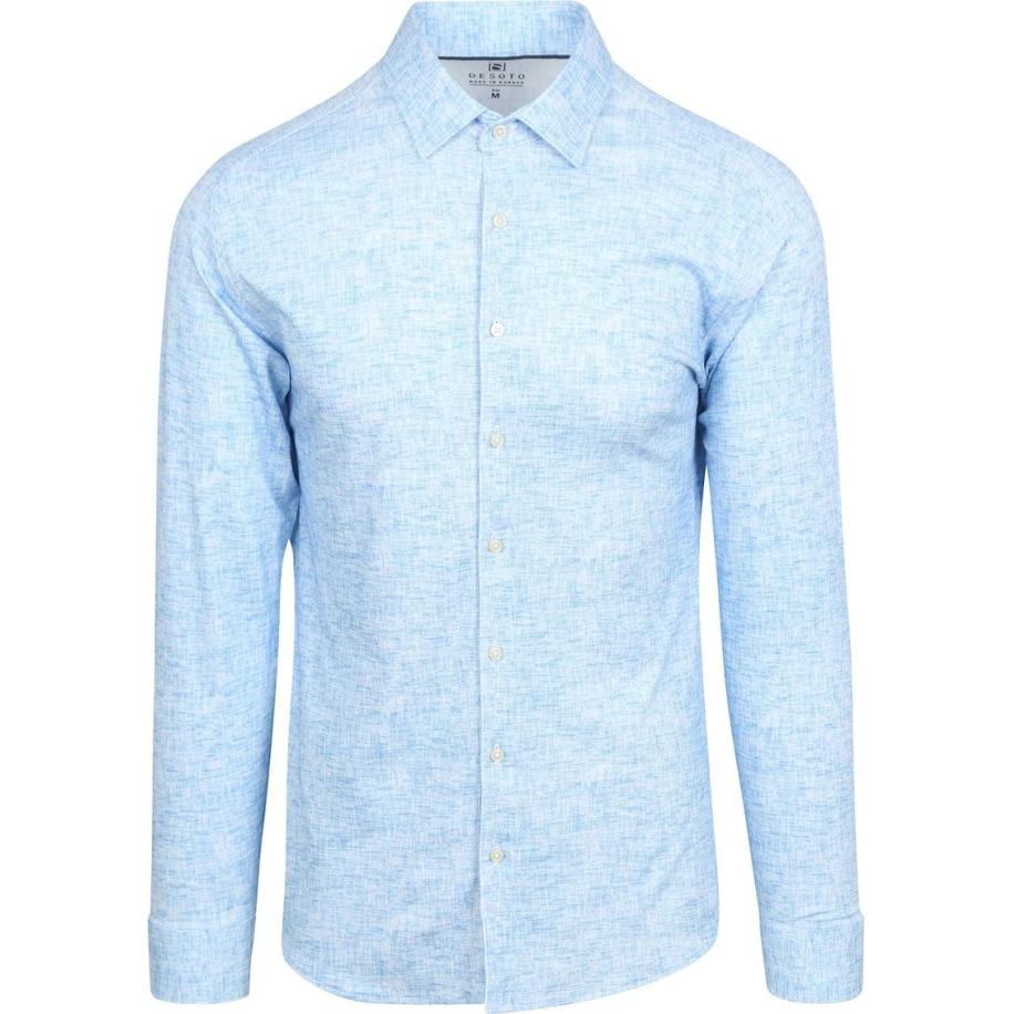 Desoto Overhemd Monochrome Blauw Blauw