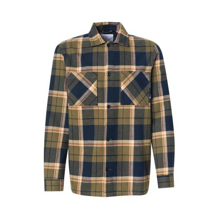 Kronstadt Kronstadt Overhemd Field donkerblauw / olijfgroen / oranje / wit