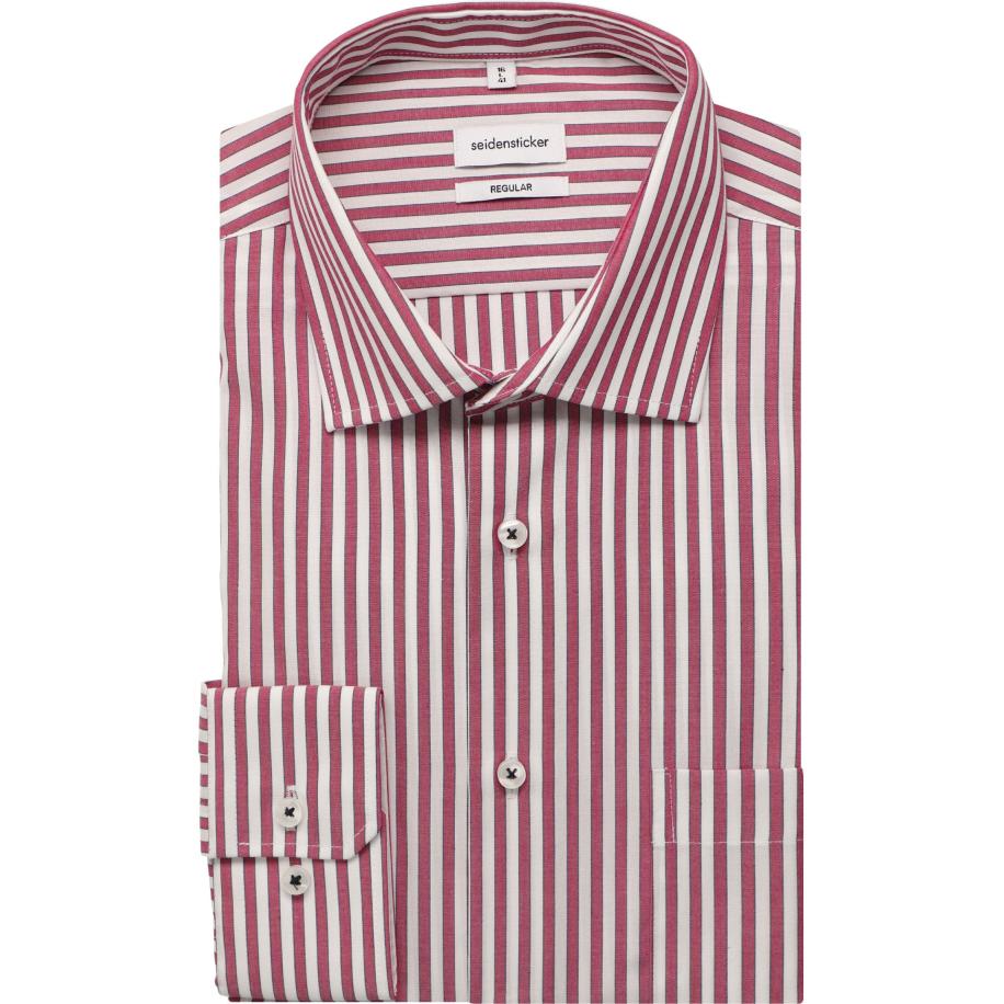 Seidensticker Overhemd roze, Gestreept Roze