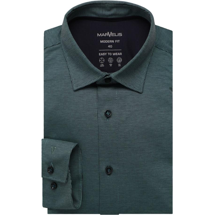Marvelis Performance Jersey shirt groen, Gestructureerd Groen