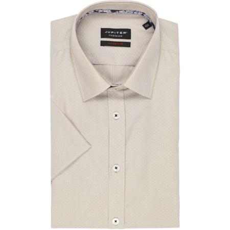 Jupiter Overhemd Korte mouw beige