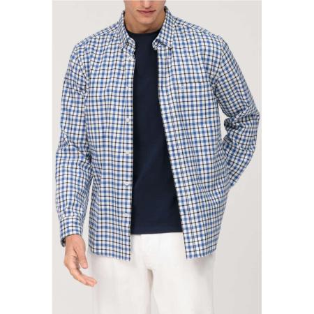 OLYMP Casual Overhemd marine, Motief