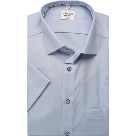 Marvelis Overhemd Korte mouw blauw