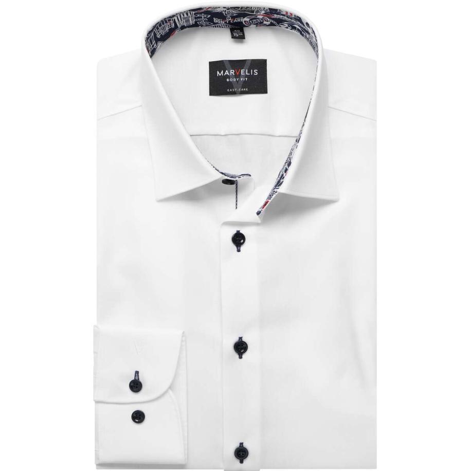 Marvelis Overhemd wit, Effen Wit