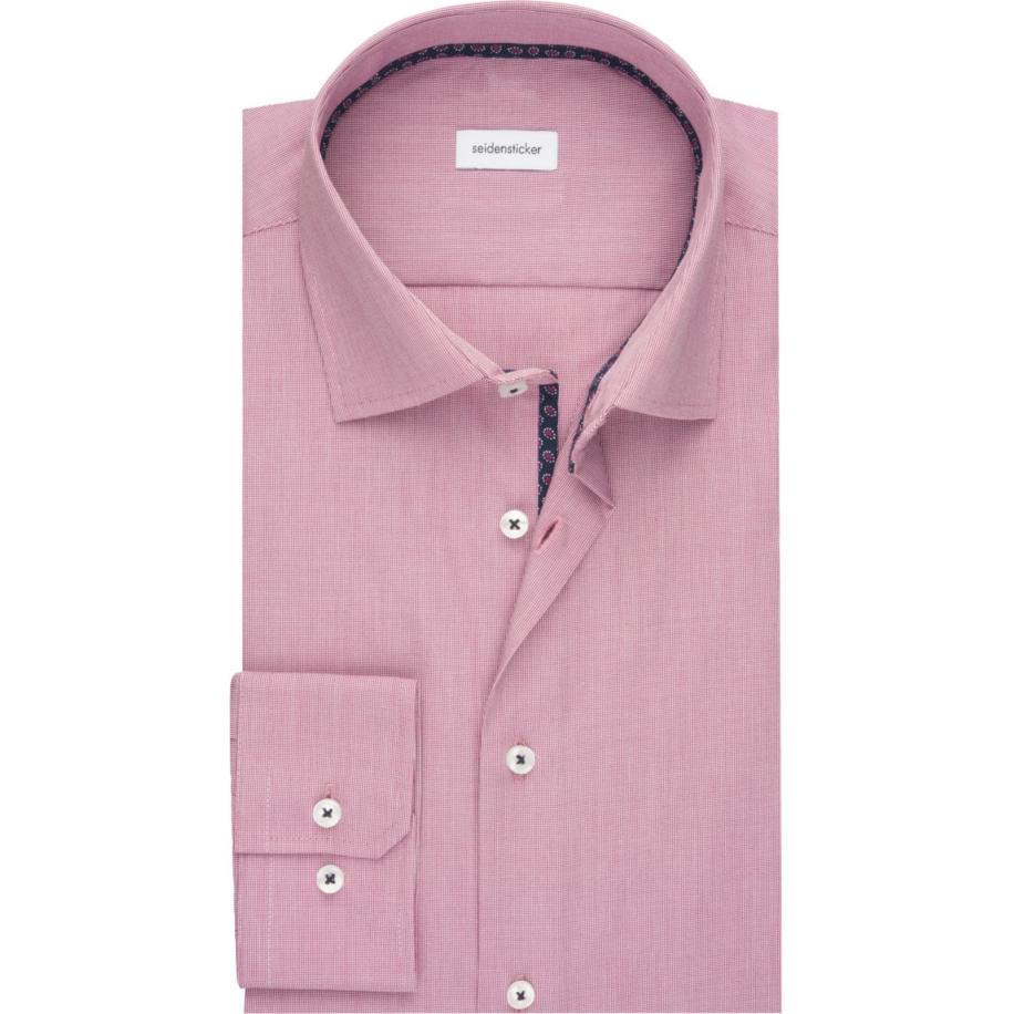 Seidensticker Overhemd roze, Gestructureerd Roze