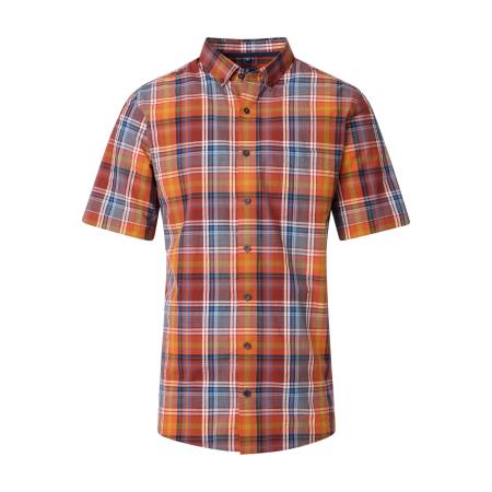 Redmond Casual Overhemd Korte mouw oranje