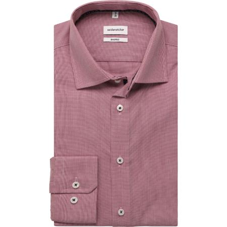 Seidensticker Overhemd roze, Gestructureerd