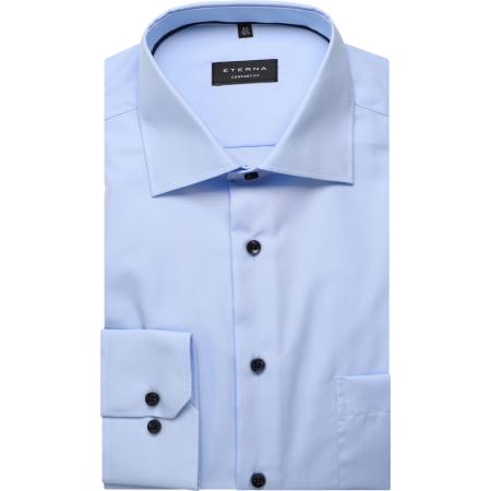 ETERNA Overhemd lichtblauw, Effen