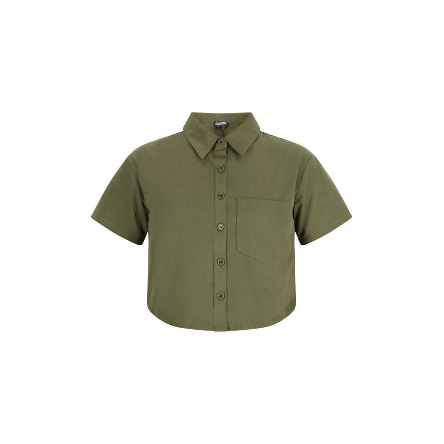 DreiMaster DreiMaster Vintage Blouse olijfgroen -