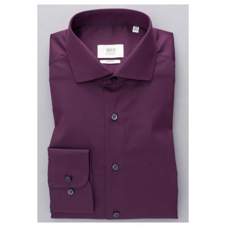 ETERNA 1863 Overhemd paars, Effen