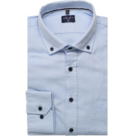 Marvelis Casual Overhemd blauw, Effen