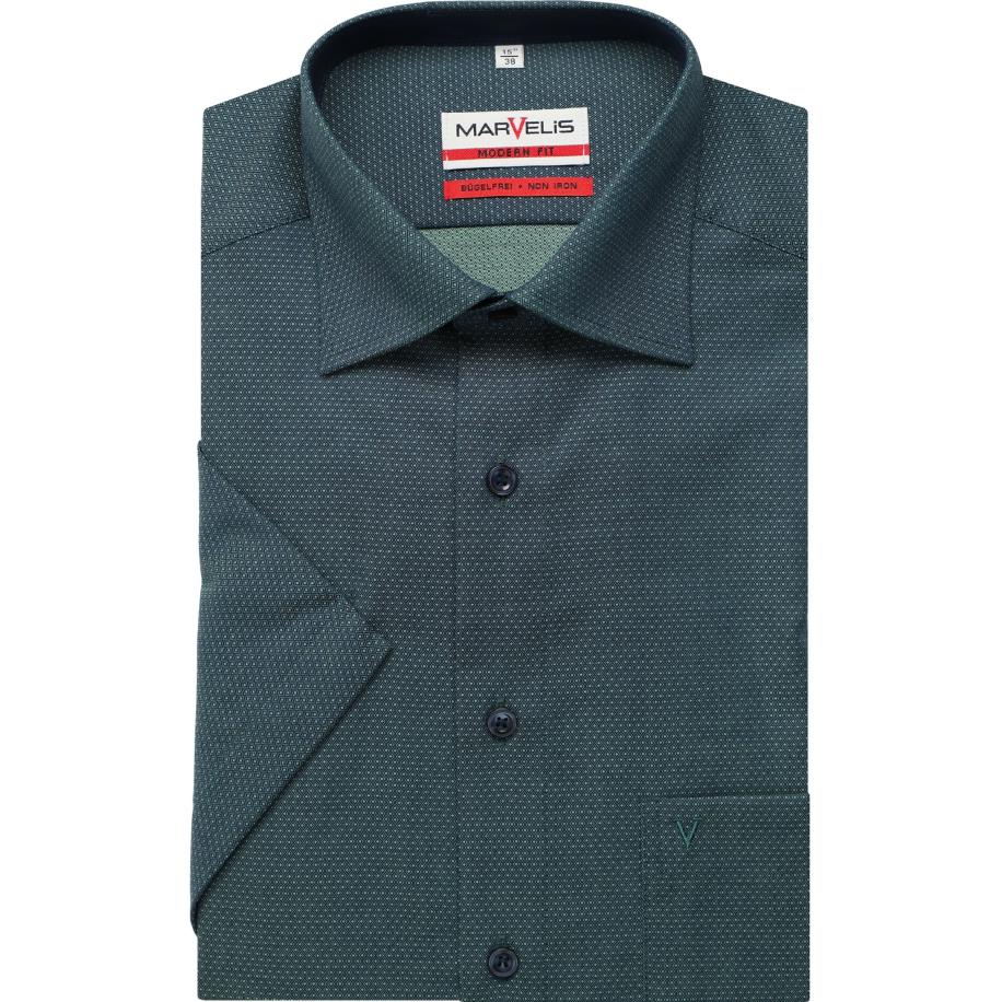 Marvelis Overhemd Korte mouw munt Groen