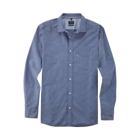 OLYMP Casual Overhemd marine, Faux-uni