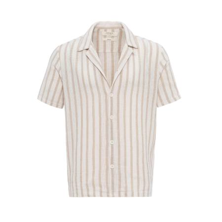Antioch Antioch Overhemd beige / wit