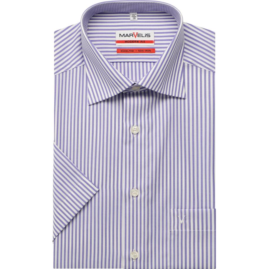 Marvelis Overhemd Korte mouw lila Paars