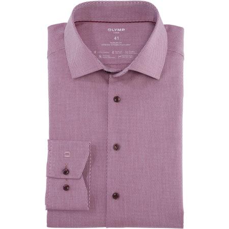 OLYMP Luxor 24/Seven Overhemd granaat, Faux-uni