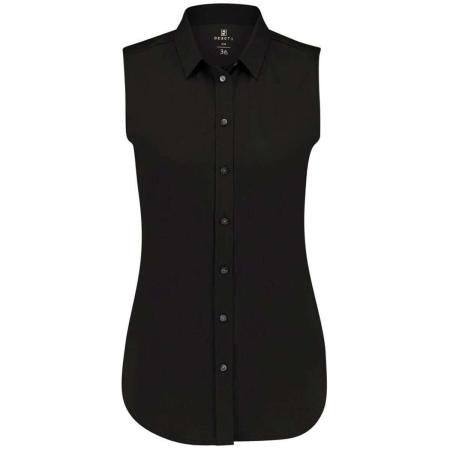 Desoto Dames Overhemd zwart, Effen